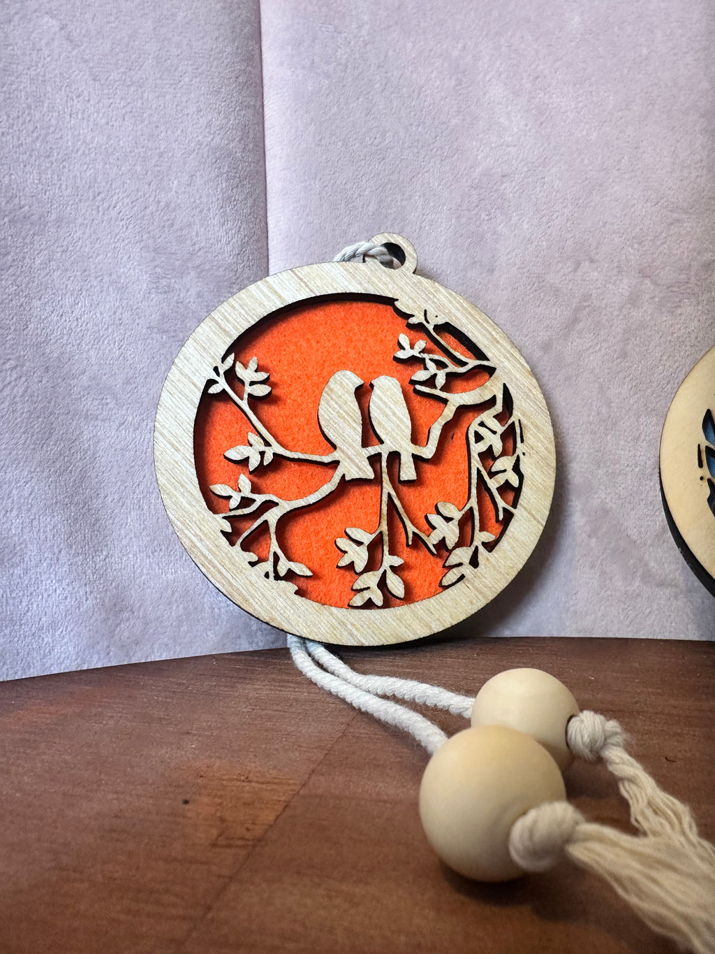 Diffuseur de parfum en bois –Oiseaux  9 cm