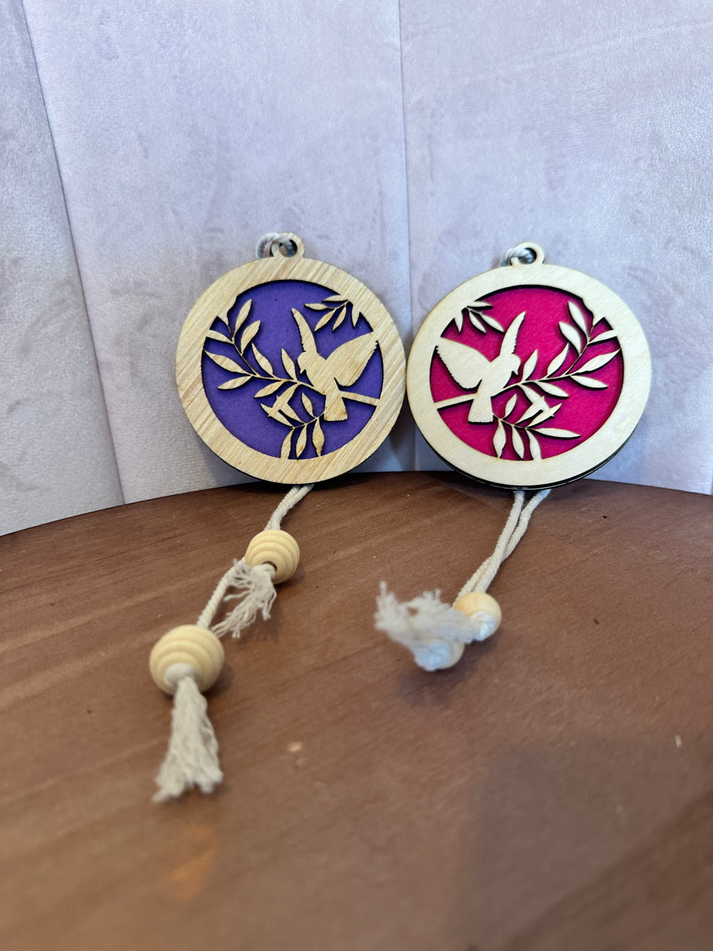 Diffuseur de parfum en bois –Oiseaux  9 cm
