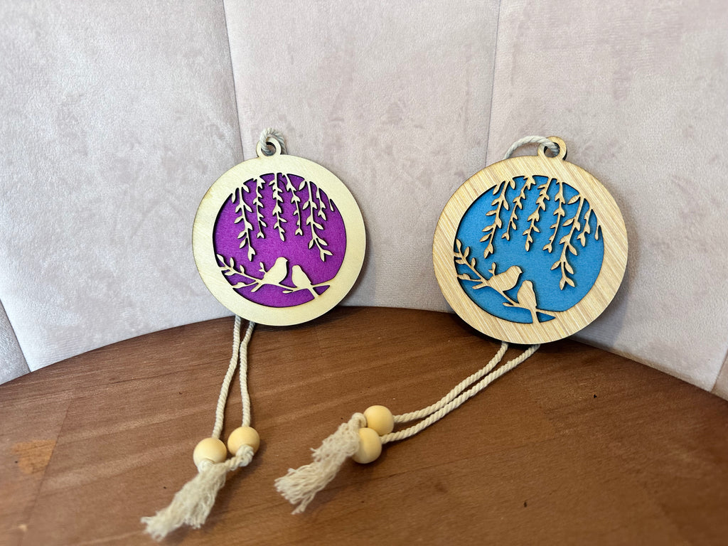 Diffuseur de parfum en bois –Oiseaux  9 cm
